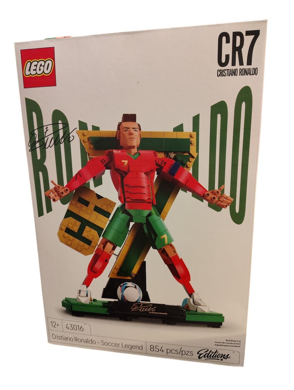 Lego CR7 Cristiano Ronaldo-Soccer Legend, 43016, 854 Pcs. New In A Sealed Box